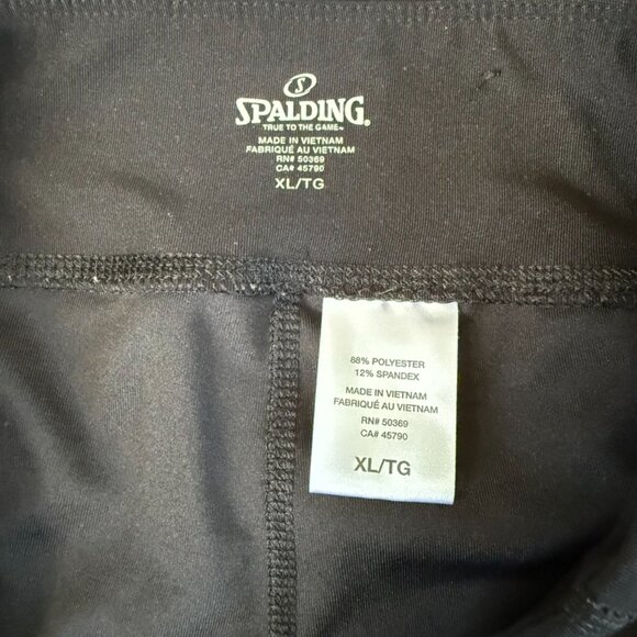 Spalding Women's Black Capri Cropped Leggings, size XL - Picture 4 of 5